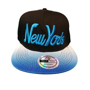 Cap New York Black And Blue Snapback Adjustable Hat NEW